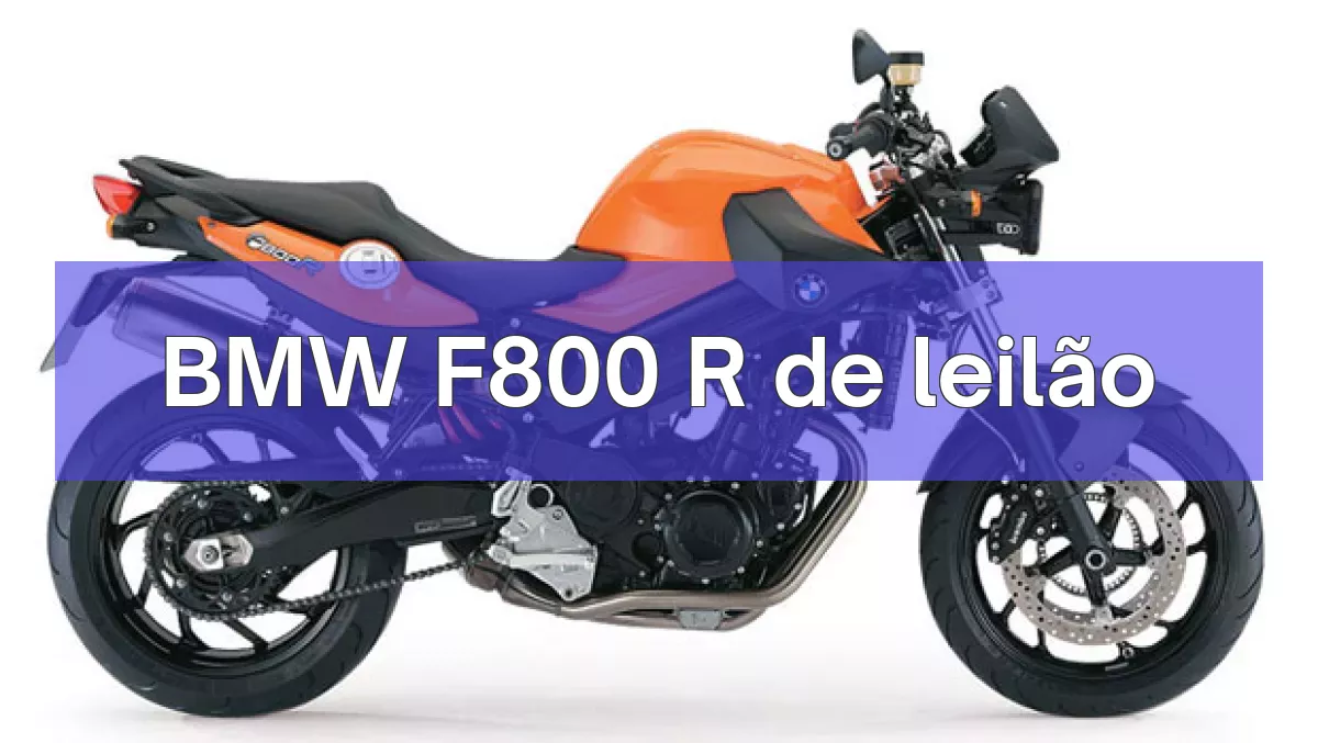 BMW F800 R em leilão