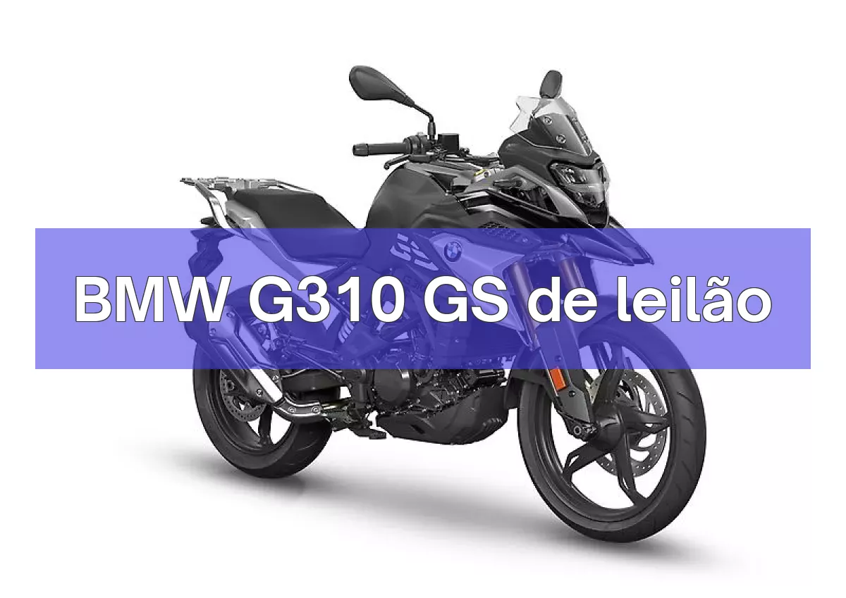 BMW G310 GS em leilão