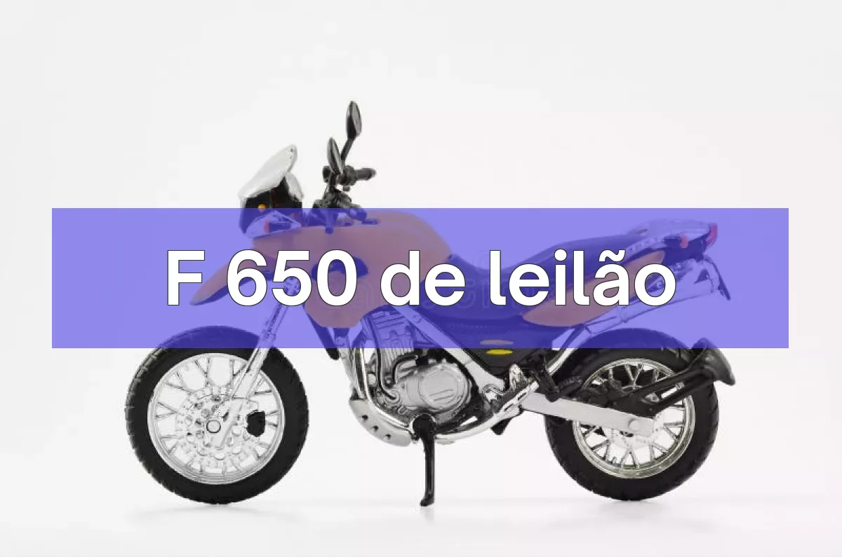 F 650 em leilão