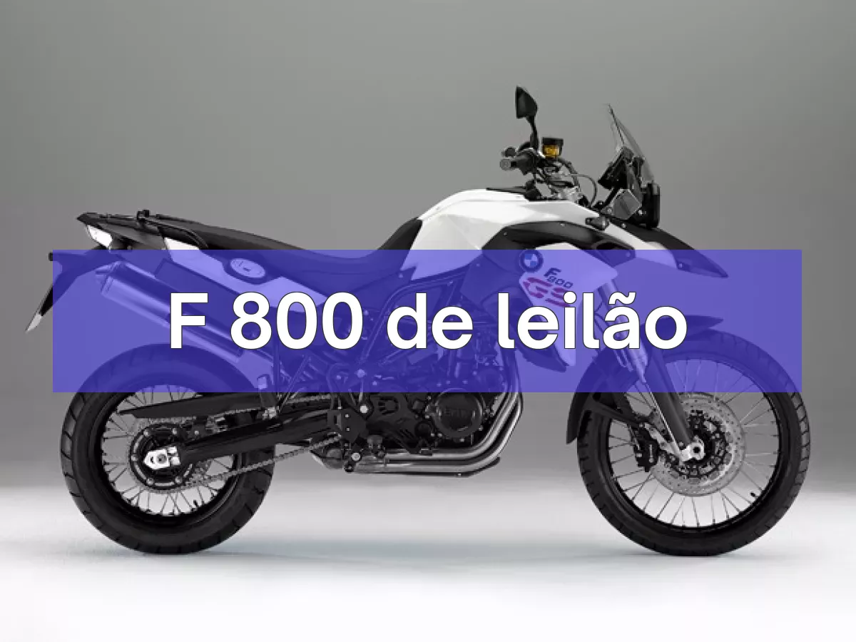 F 800 em leilão