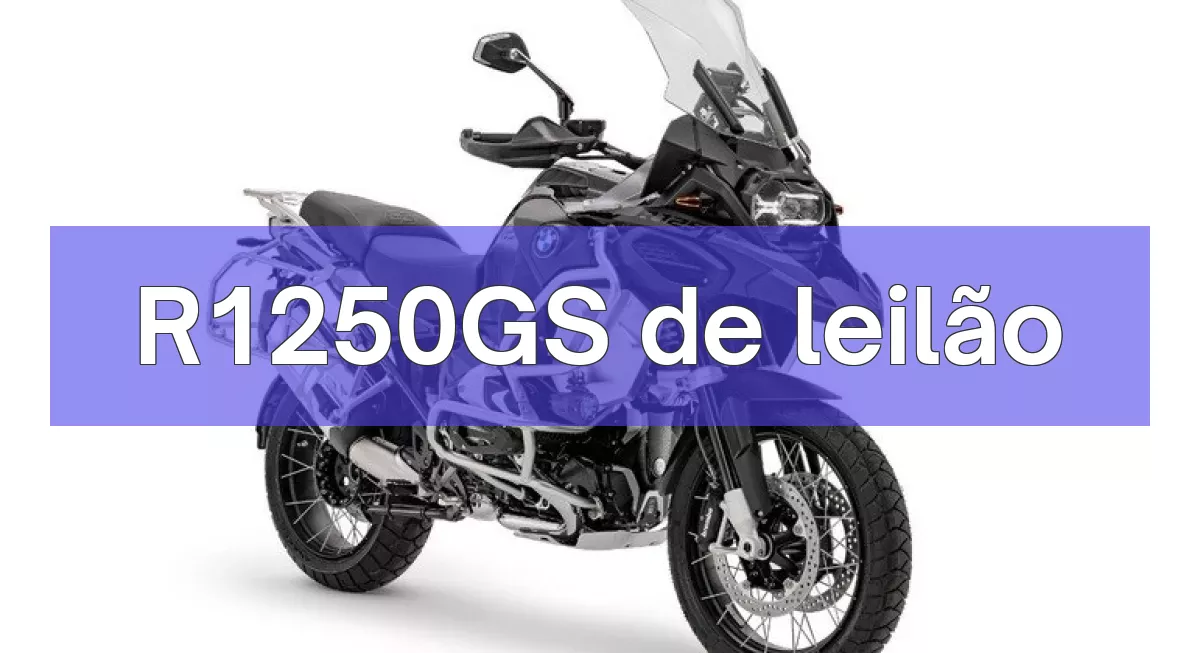 R1250GS em leilão