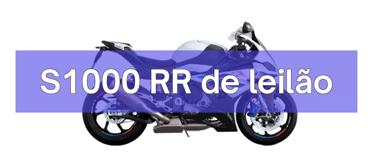 S1000 RR em leilão