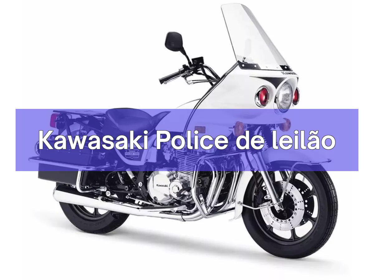 Kawasaki Police em leilão