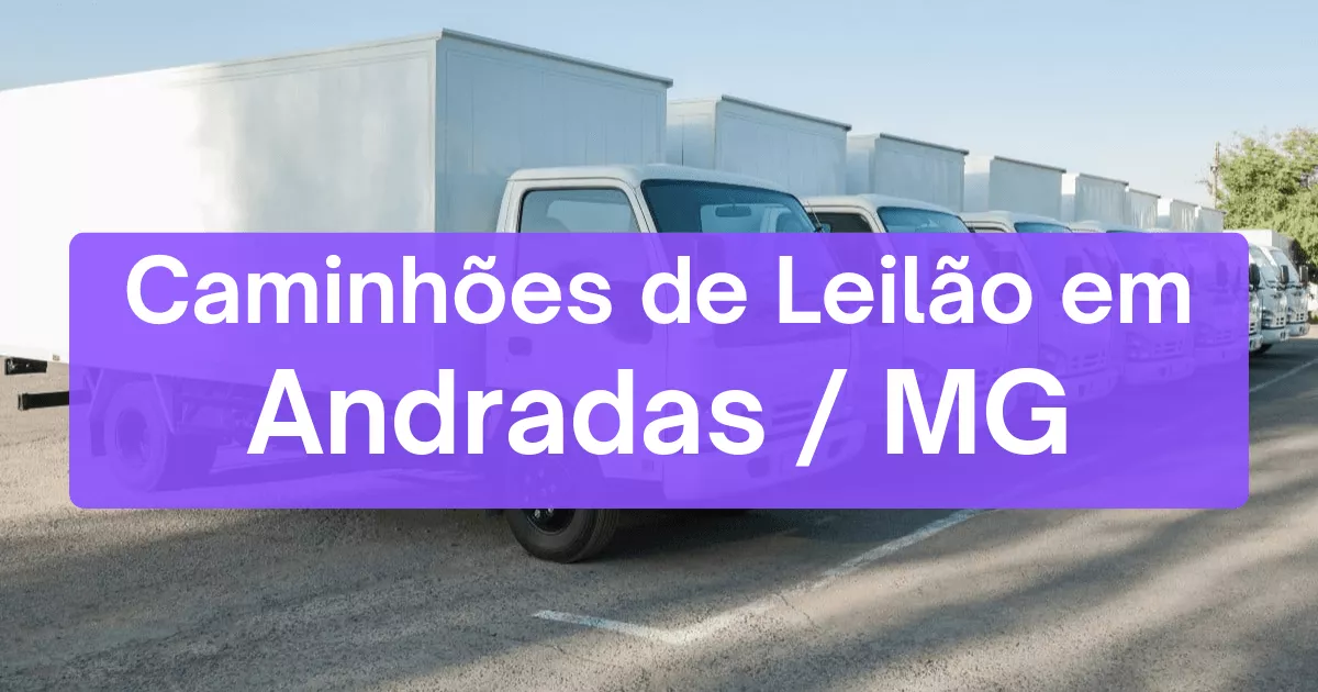 caminhoes em leilão em Andradas/MG