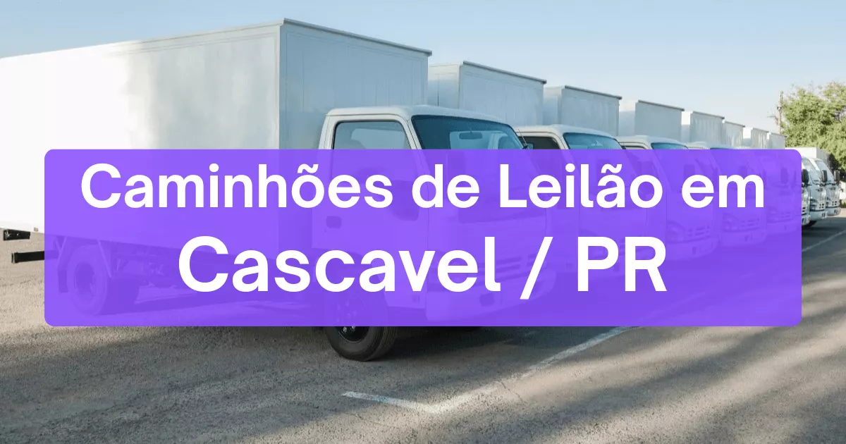 caminhoes em leilão em Cascavel/PR