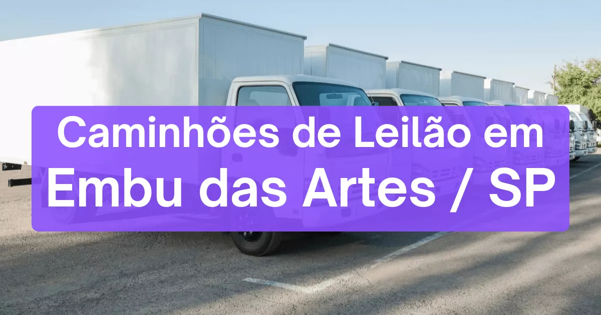 caminhoes em leilão em Embu das Artes/SP