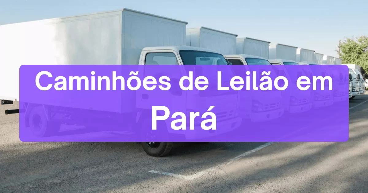 caminhoes em leilão no estado de Pará
