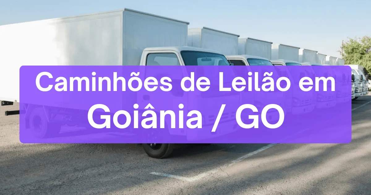 caminhoes em leilão em Goiânia/GO