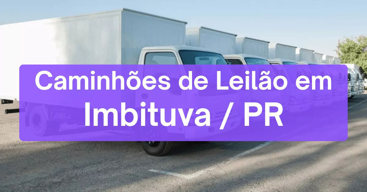 caminhoes em leilão em Imbituva/PR
