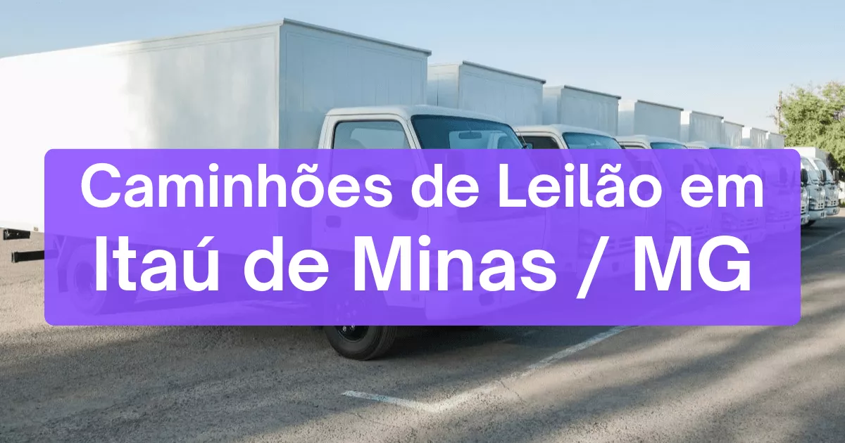 caminhoes em leilão em Itaú de Minas/MG