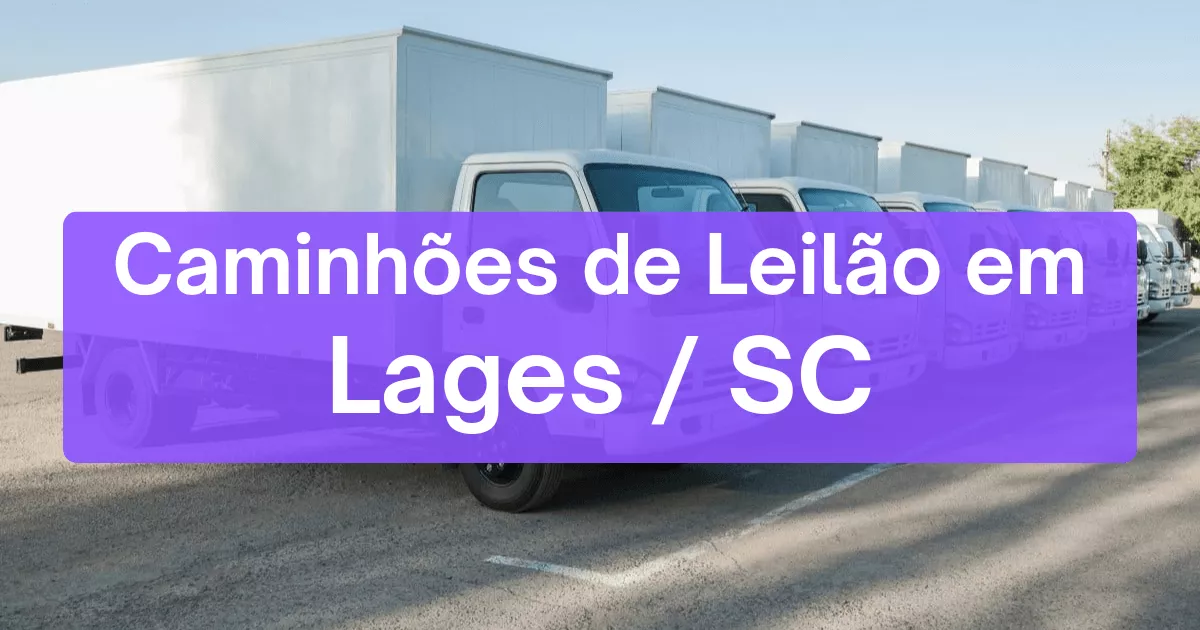 caminhoes em leilão em Lages/SC