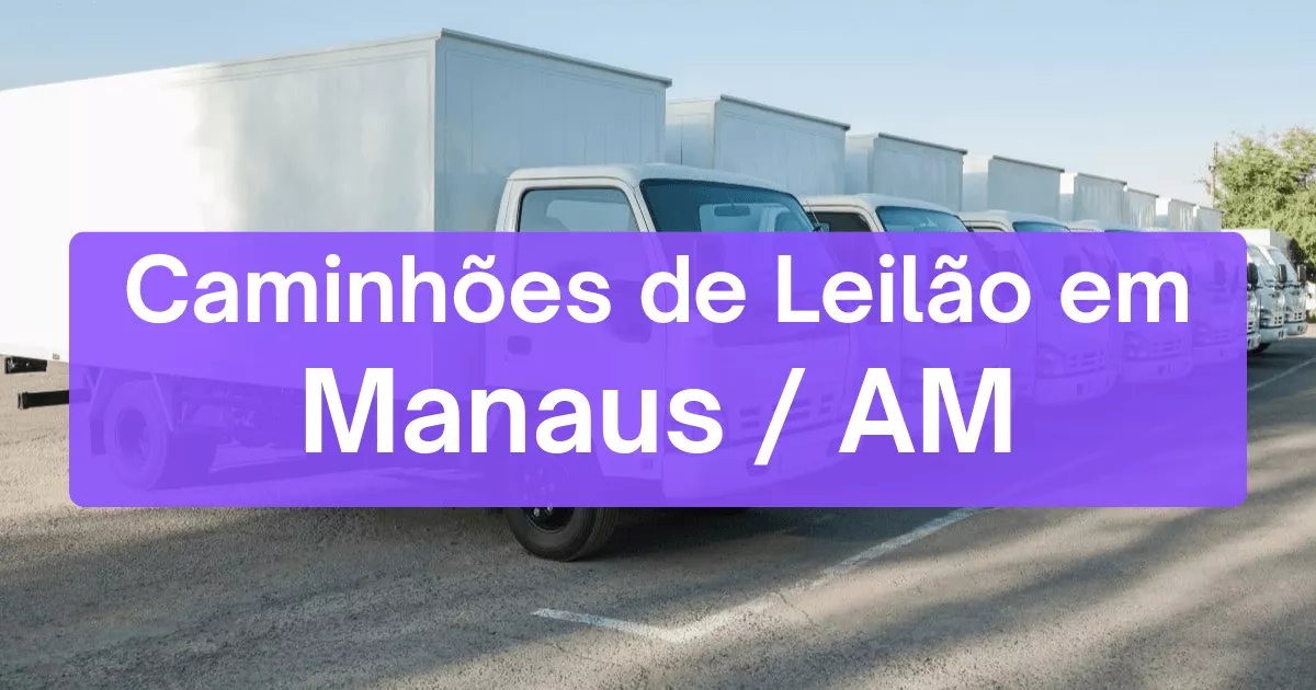 caminhoes em leilão em Manaus/AM
