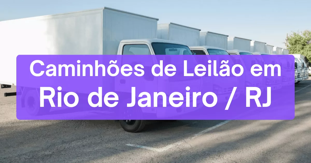 caminhoes em leilão em Rio de Janeiro/RJ