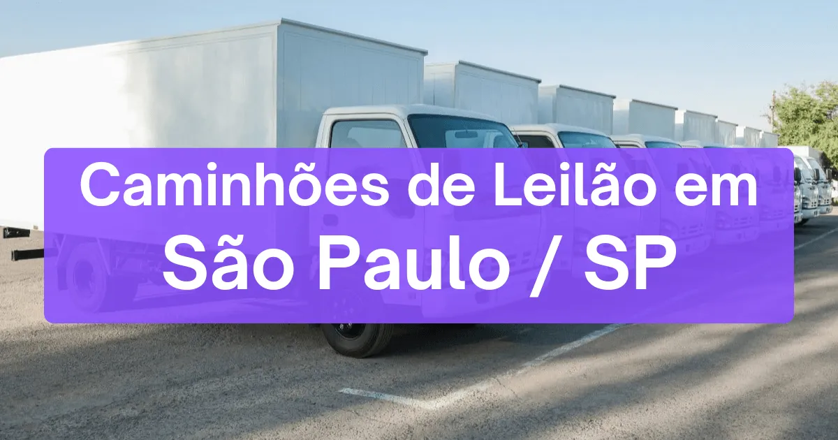 caminhoes em leilão em São Paulo/SP
