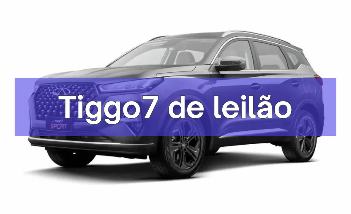 Tiggo7 em leilão