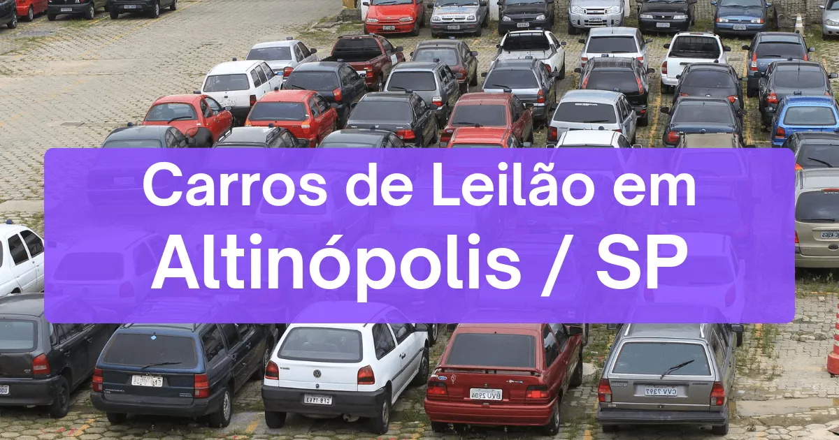 carros em leilão em Altinópolis/SP