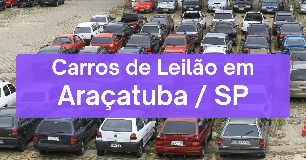 carros em leilão em Araçatuba/SP