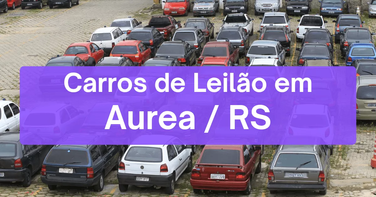 carros em leilão em Aurea/RS