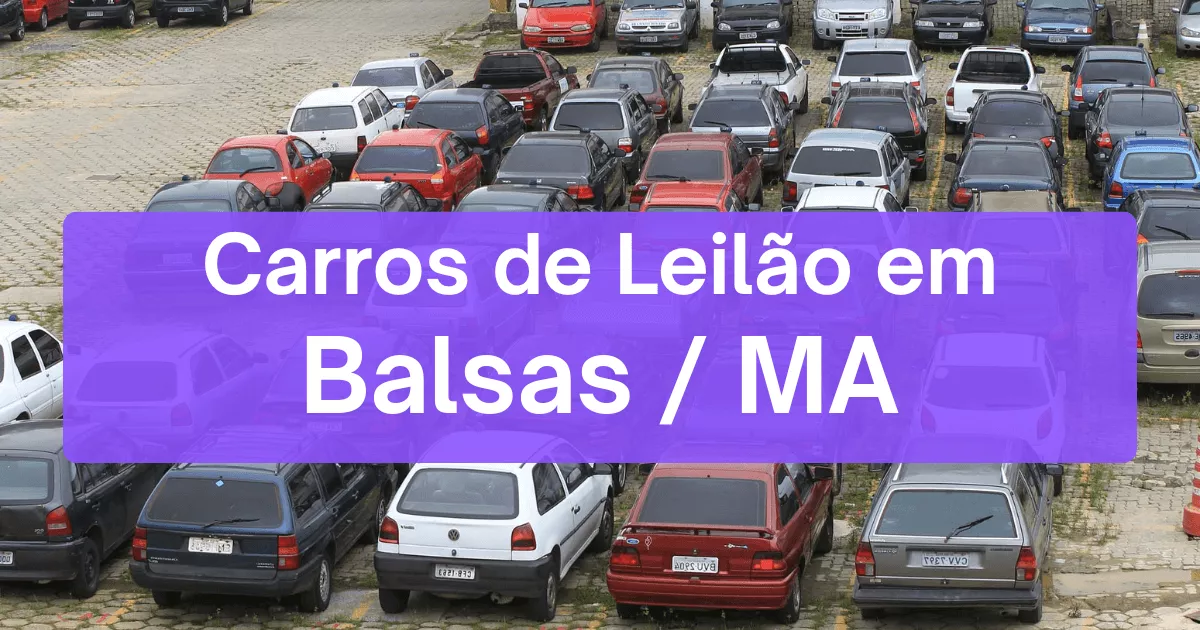 carros em leilão em Balsas/MA