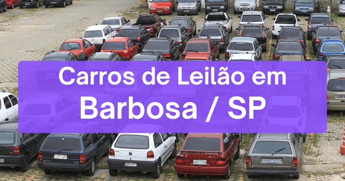 carros em leilão em Barbosa/SP