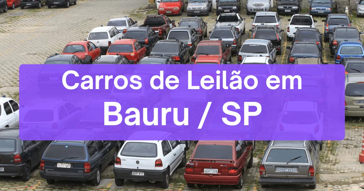 carros em leilão em Bauru/SP