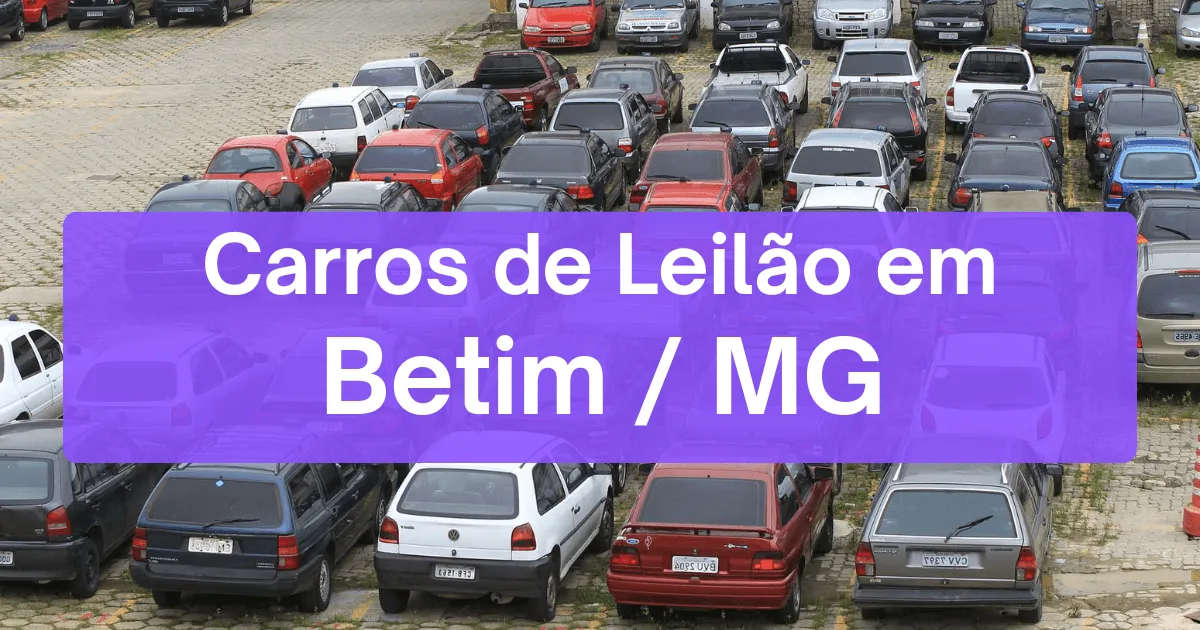 carros em leilão em Betim/MG
