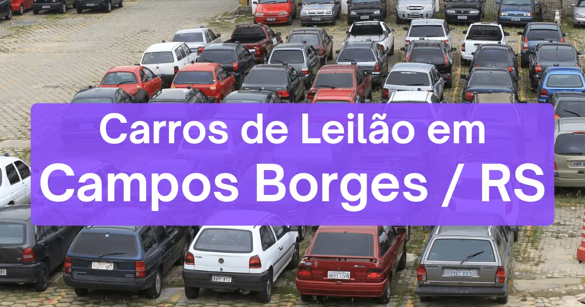 carros em leilão em Campos Borges/RS