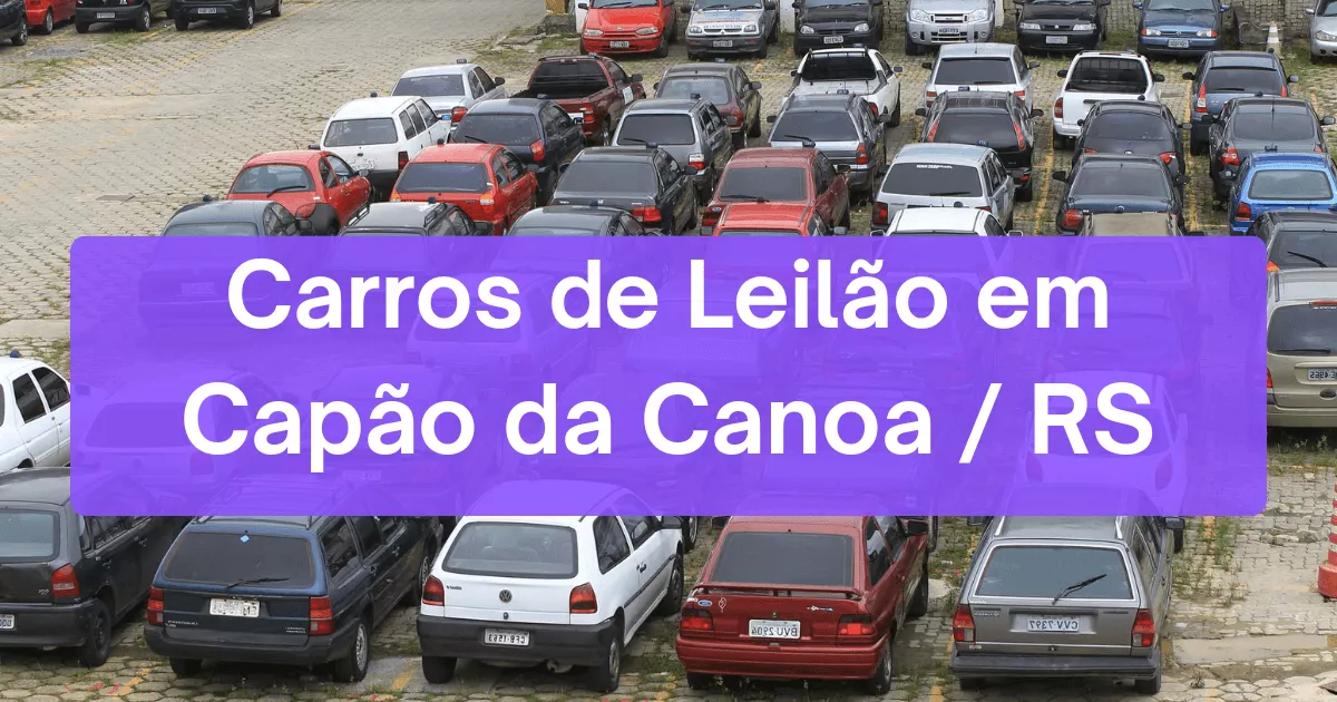 carros em leilão em Capão da Canoa/RS