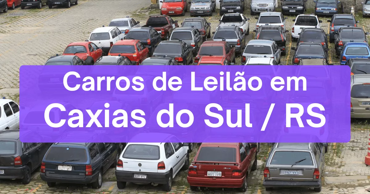 carros em leilão em Caxias do Sul/RS