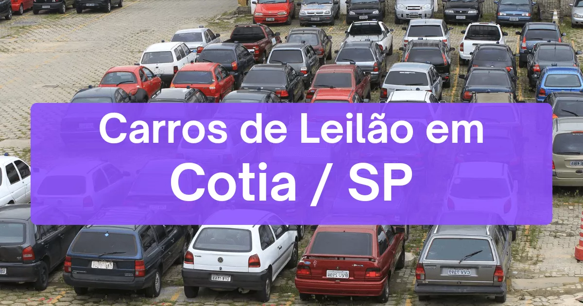 carros em leilão em Cotia/SP