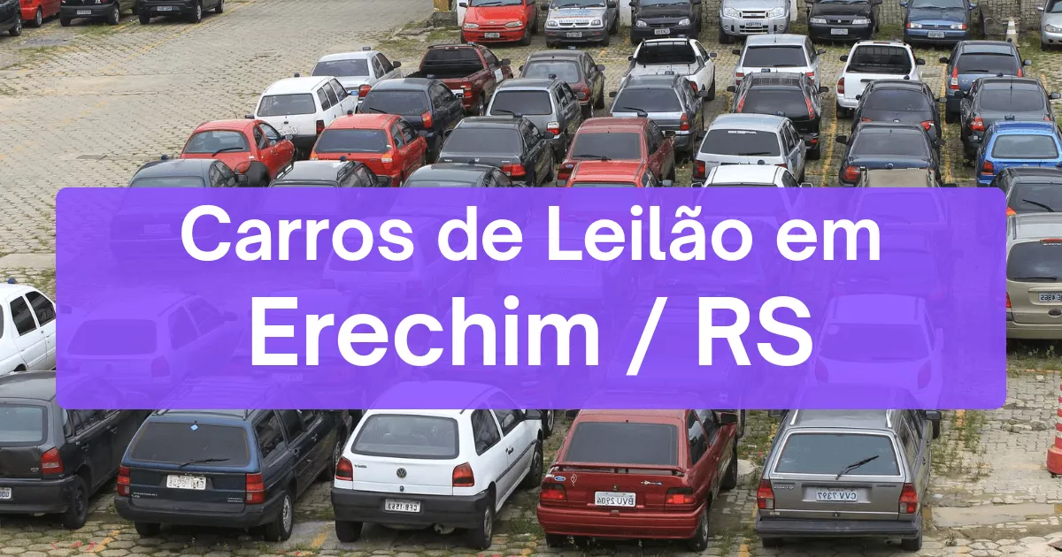 carros em leilão em Erechim/RS