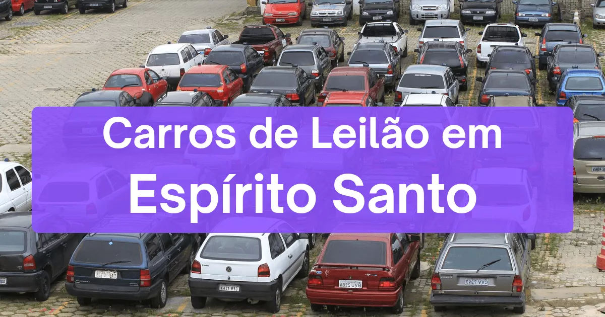 carros em leilão no estado de Espírito Santo