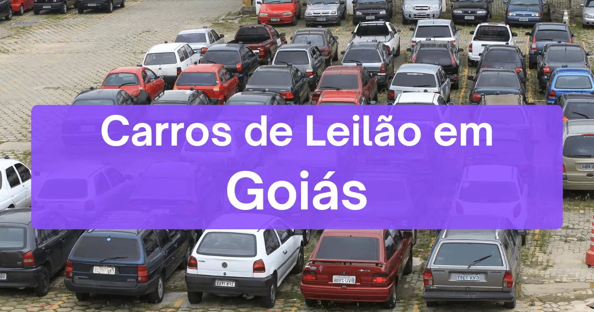 carros em leilão no estado de Goiás