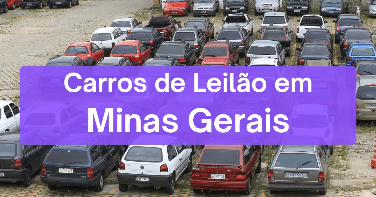 carros em leilão no estado de Minas Gerais