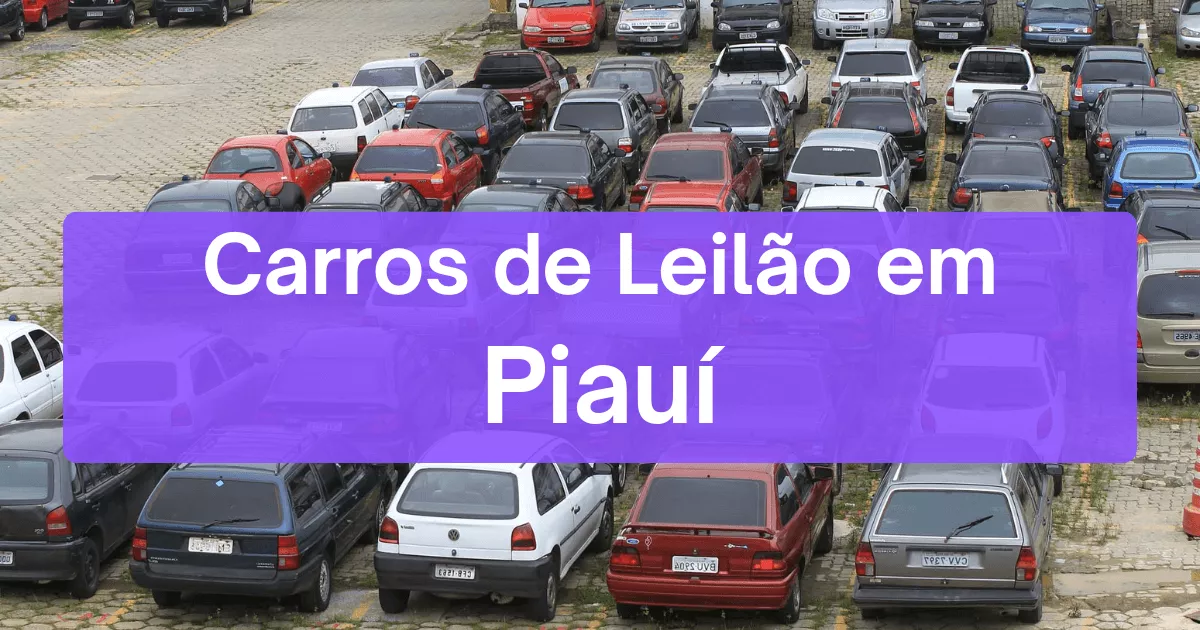 carros em leilão no estado de Piauí