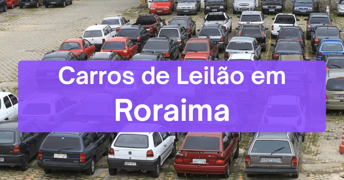 carros em leilão no estado de Roraima