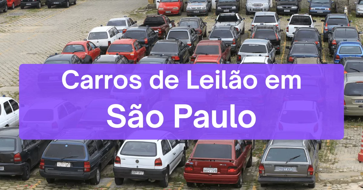 carros em leilão no estado de São Paulo