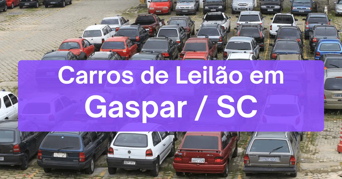 carros em leilão em Gaspar/SC