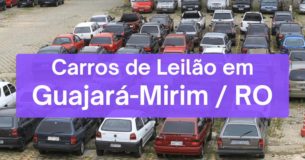 carros em leilão em Guajará-Mirim/RO