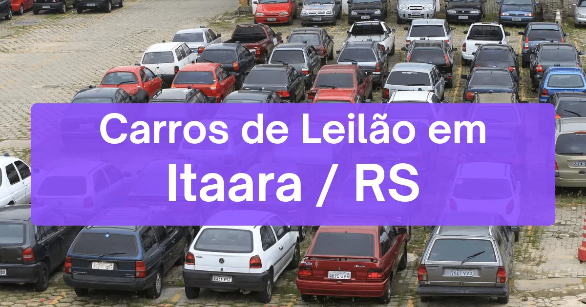 carros em leilão em Itaara/RS
