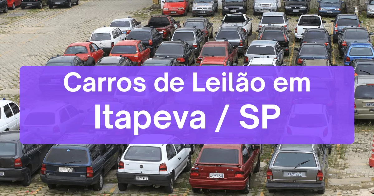 carros em leilão em Itapeva/SP