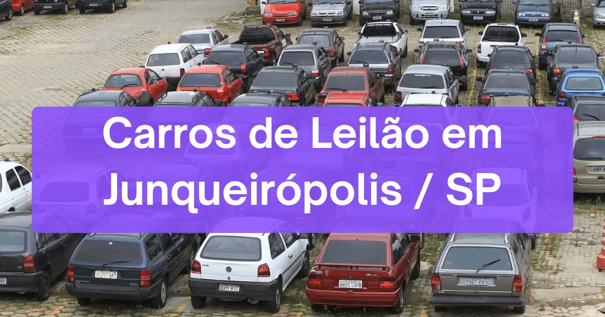 carros em leilão em Junqueirópolis/SP