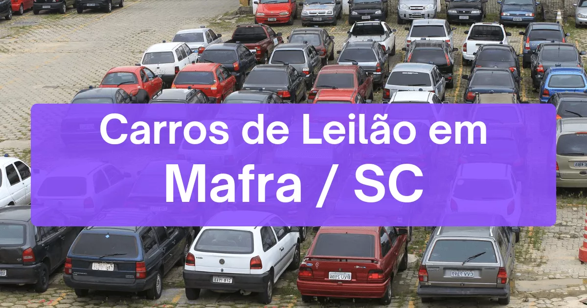 carros em leilão em Mafra/SC