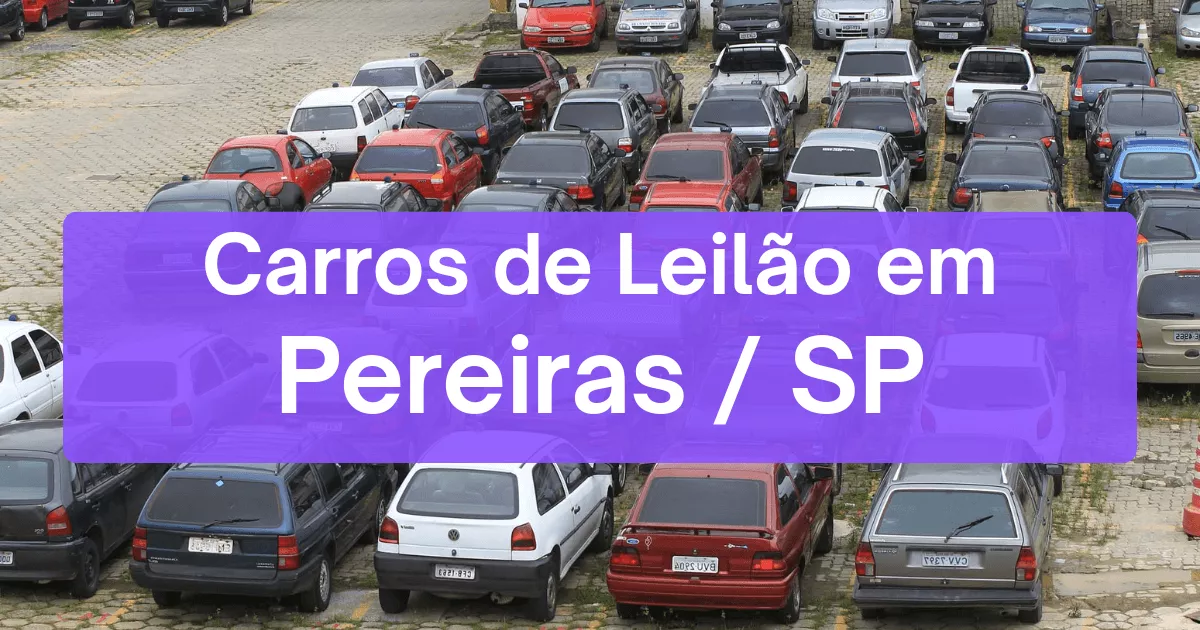 carros em leilão em Pereiras/SP