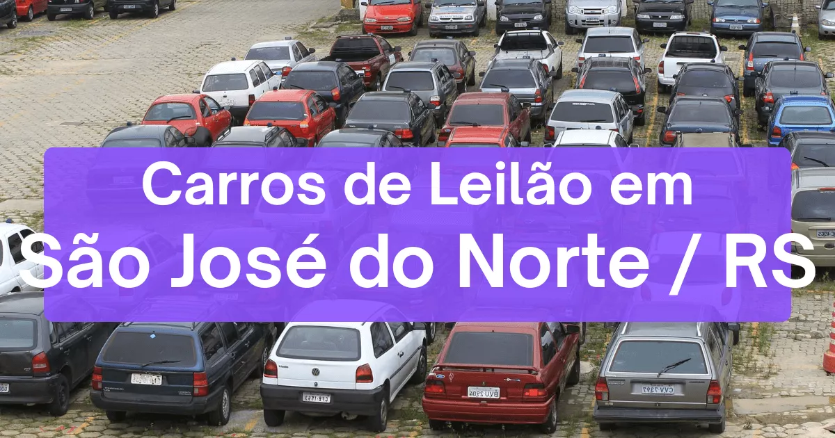 carros em leilão em São José do Norte/RS