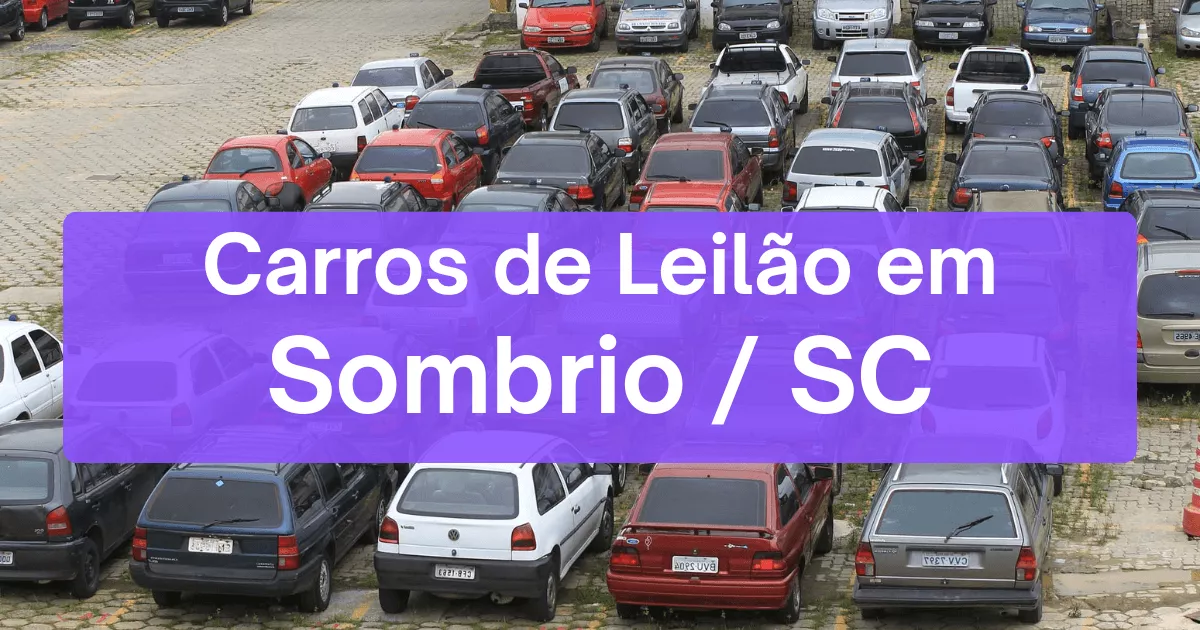 carros em leilão em Sombrio/SC