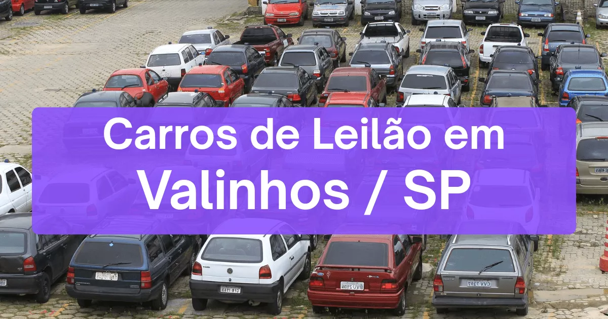 carros em leilão em Valinhos/SP