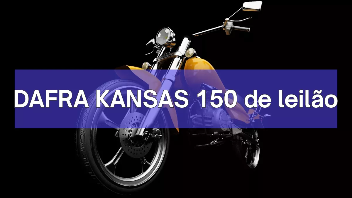 DAFRA KANSAS 150 em leilão