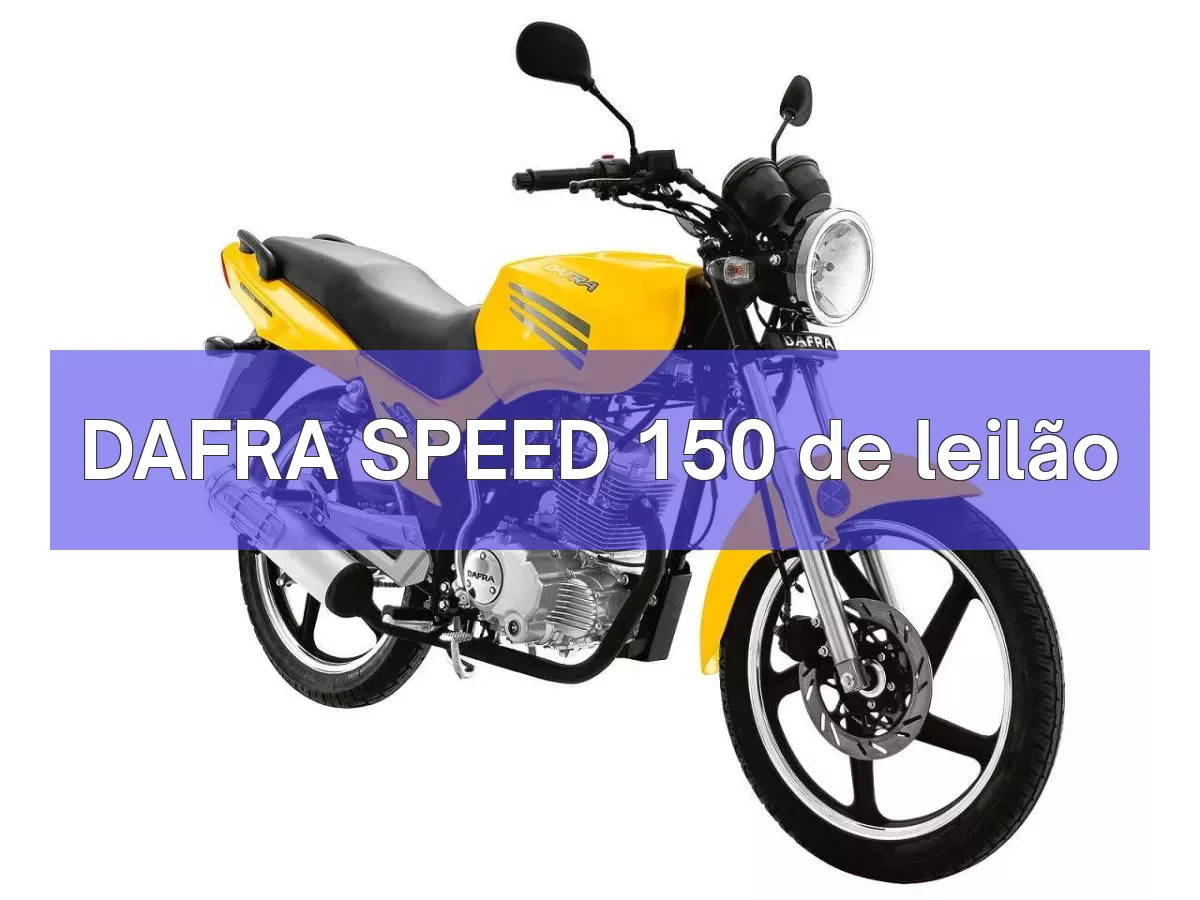 DAFRA SPEED 150 em leilão