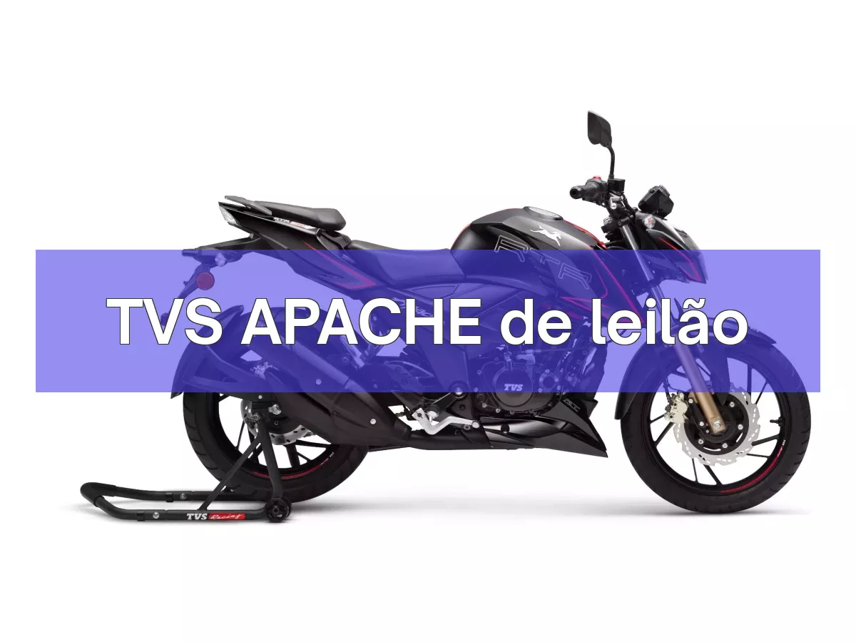 TVS APACHE em leilão